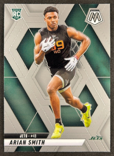 Arian Smith 2025 Mosaic Rookies Jets Sports Trading Card