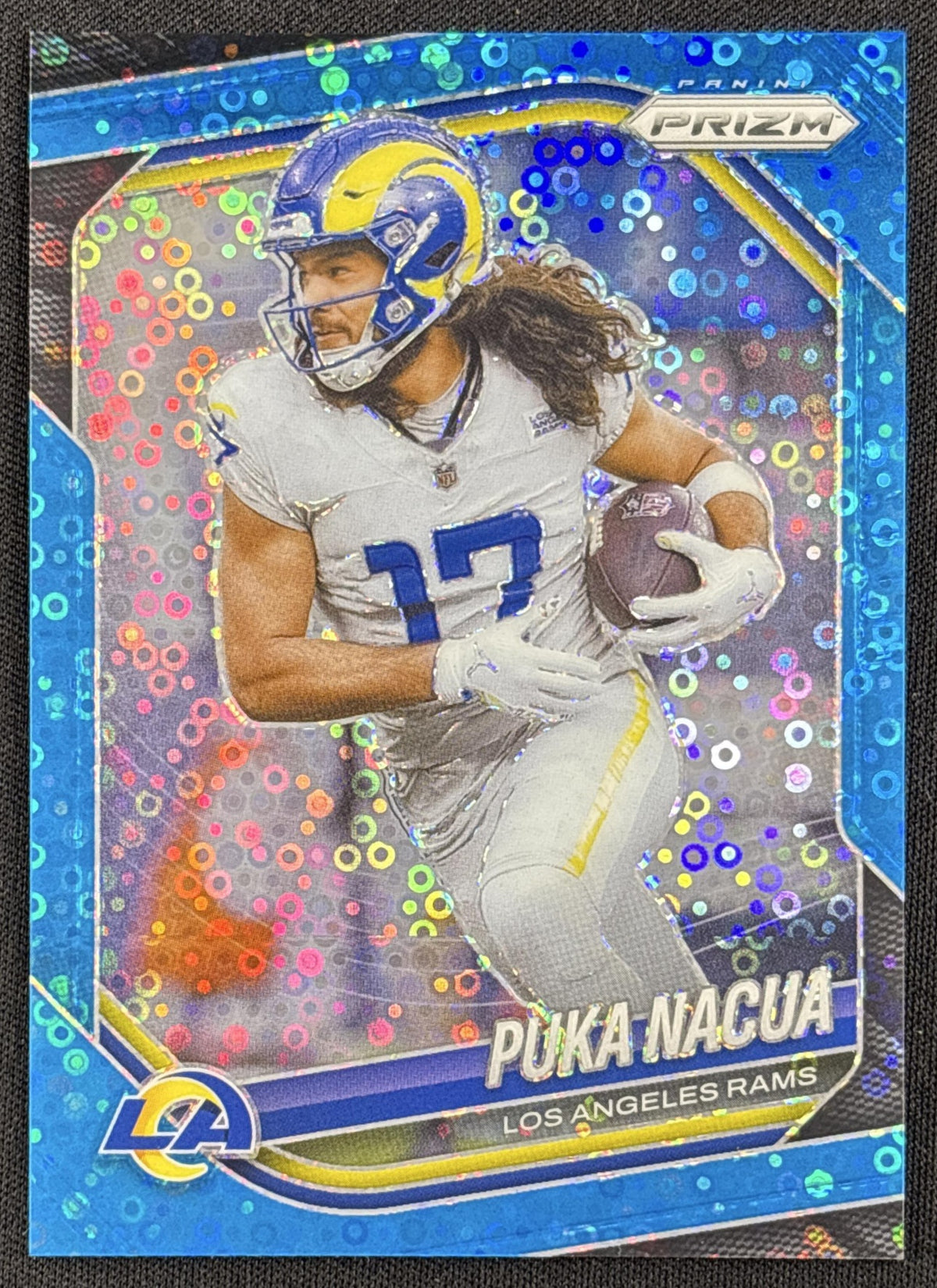Puka Nacua 2025 Panini Prizm No Huddle Blue /125 Rams