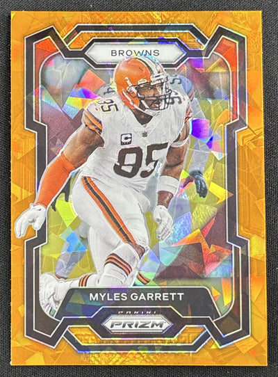 Myles Garrett 2023 Panini Prizm Orange Ice Browns