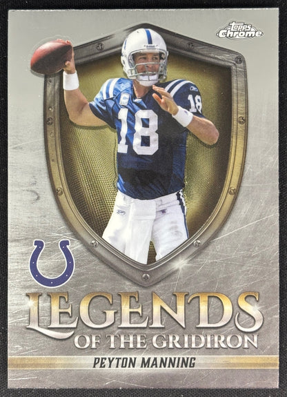 Peyton Manning 2025 Chrome Legends of the Gridiron Colts Sports Trading Cards