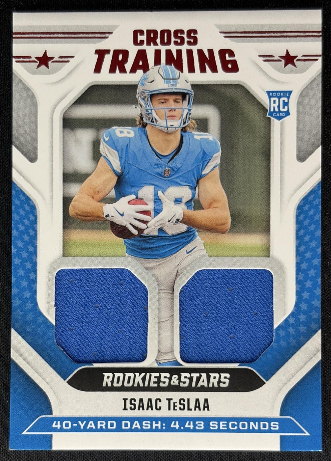 Isaac TeSlaa 2025 Panini Rookies & Stars Cross Training Lions Front