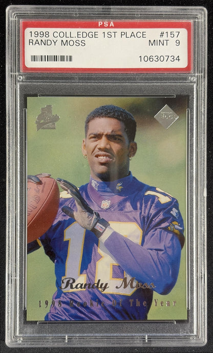 Randy Moss 1998 Collector's Edge First Place Record Setters PSA 9 Vikings 10630734