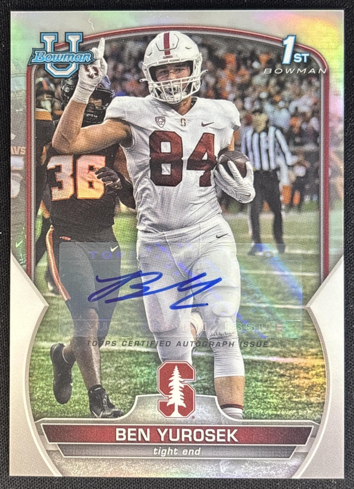 Ben Yurosek 2022 Bowman University Chrome Prospect Auto Refractor /499
