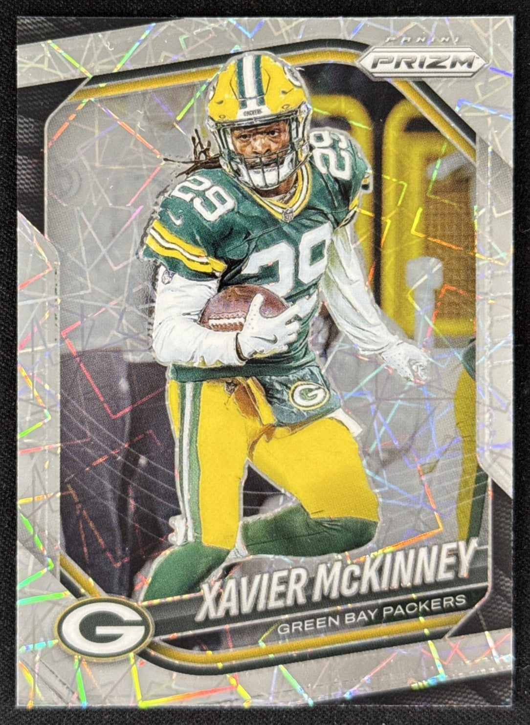Xavier McKinney 2025 Panini Prizm Lazer Packers