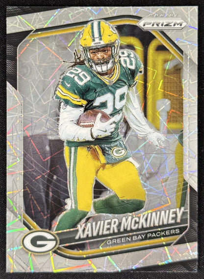 Xavier McKinney 2025 Panini Prizm Lazer Packers