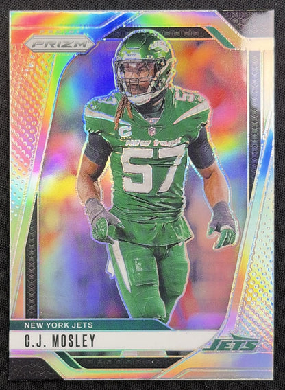 C.J. Mosley 2024 Panini Prizm Silver Jets front