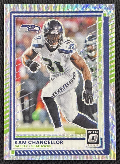 Kam Chancellor 2025 Panini Donruss Optic Wave Prizm /300 Seahawks