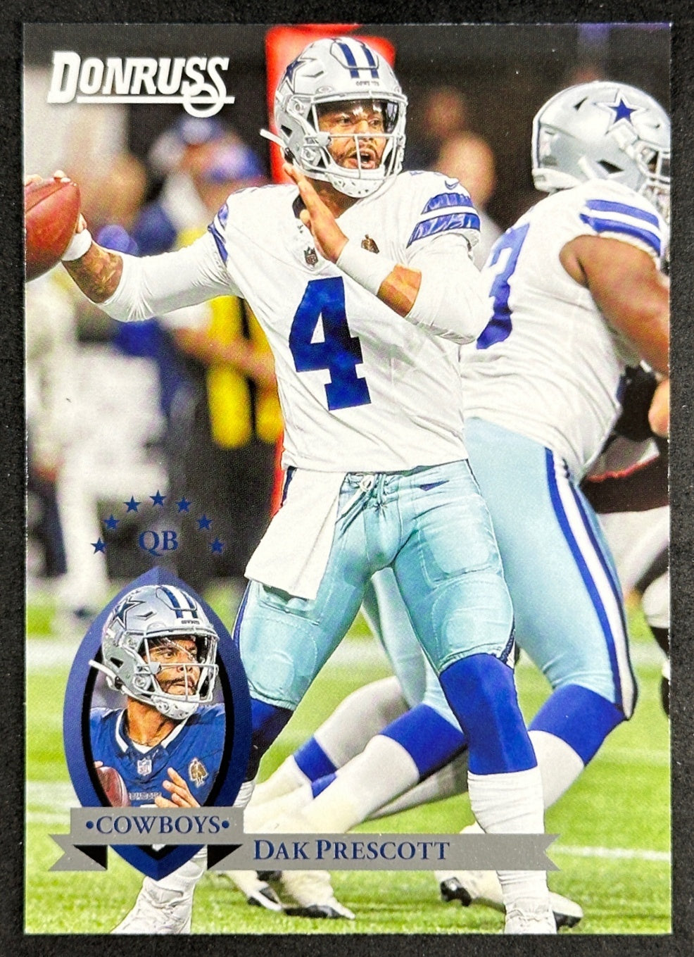 Dak Prescott 2025 Donruss Retro 1995 Cowboys Sports Trading Card