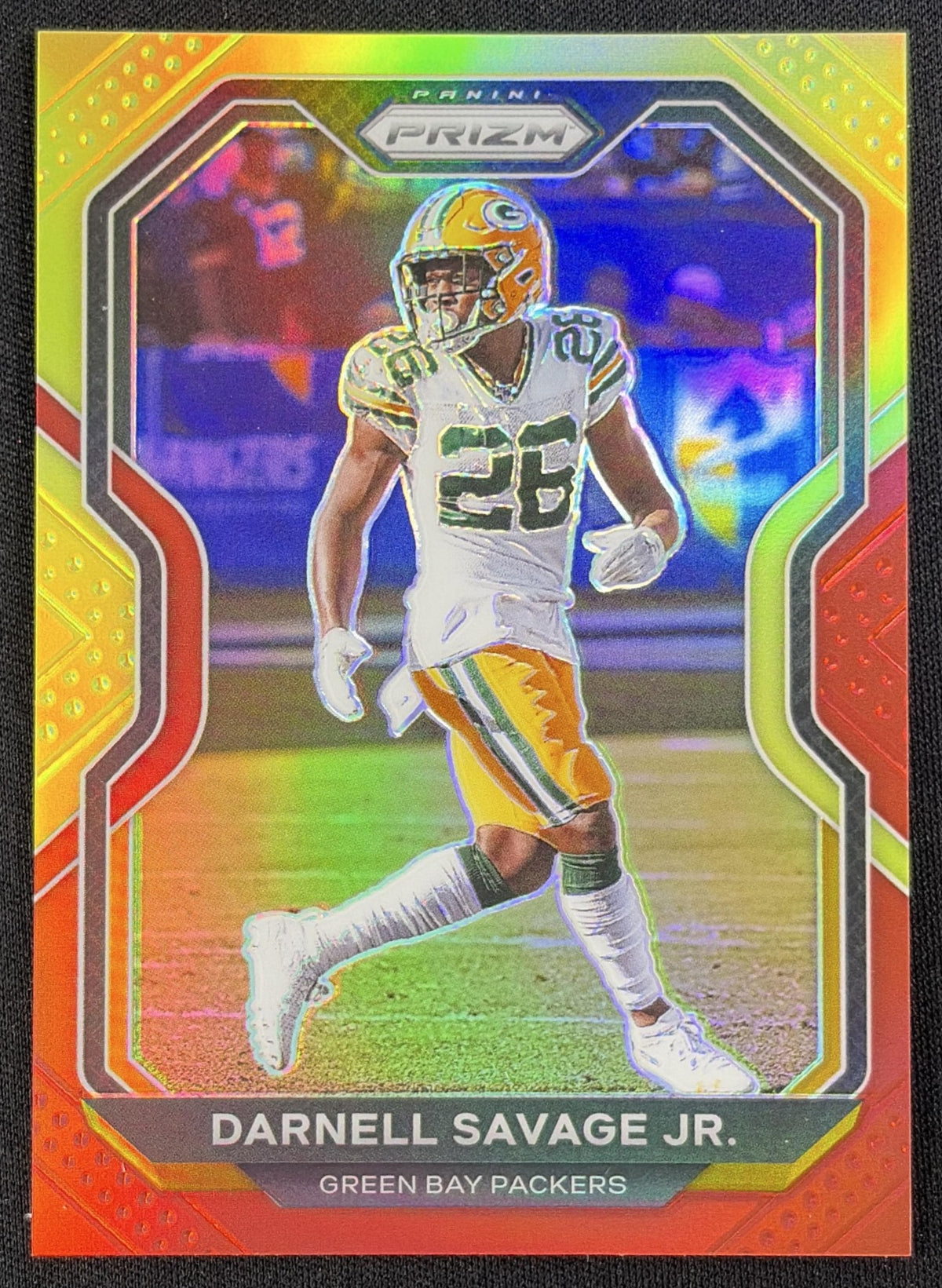 Darnell Savage Jr. 2020 Panini Prizm Red and Yellow /49 Packers