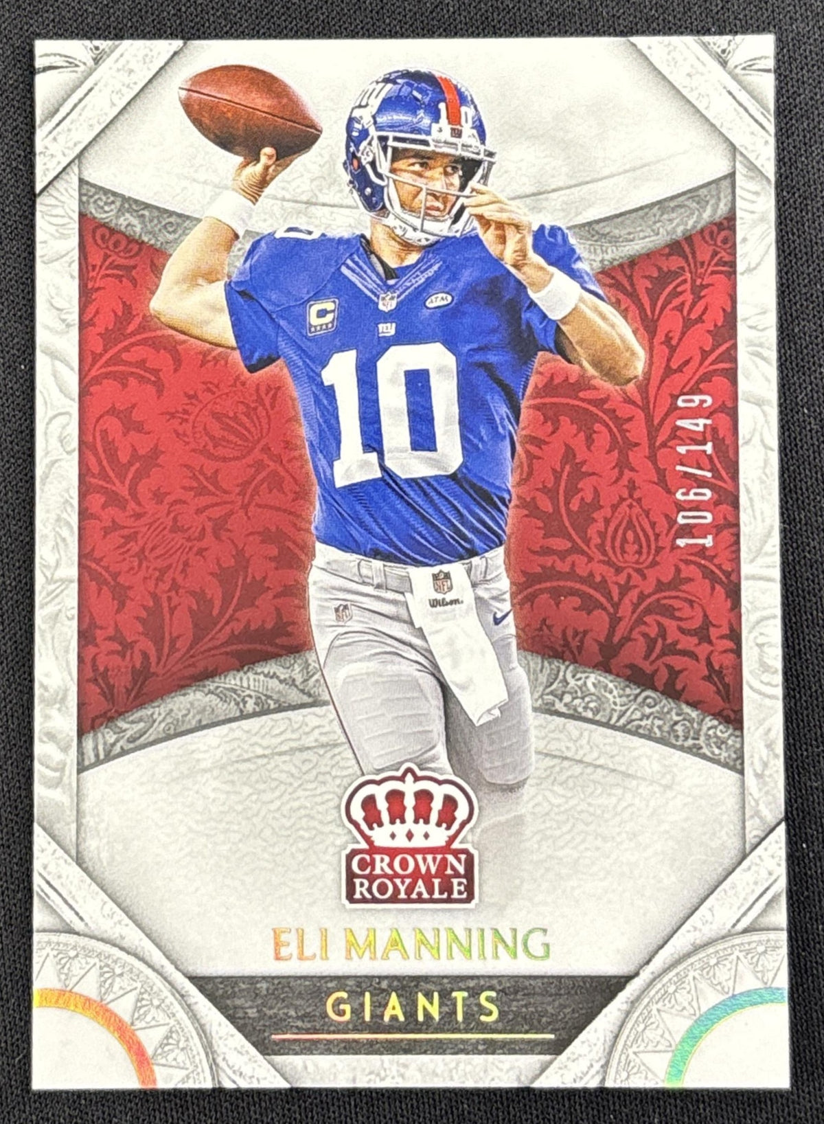 Eli Manning 2016 Panini Crown Royale Holo Gold /149 Giants