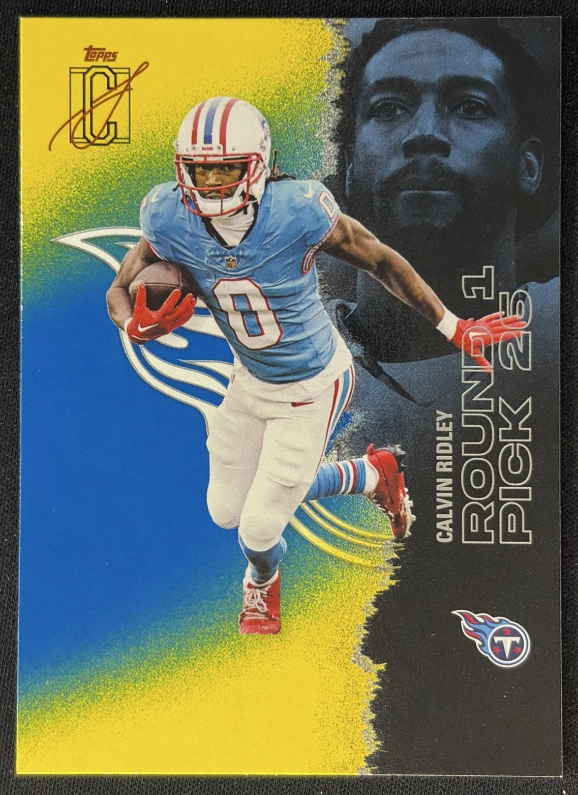 Calvin Ridley 2025 Topps Signature Class Veteran Blue & Yellow Foil Titans Sports Trading Cards