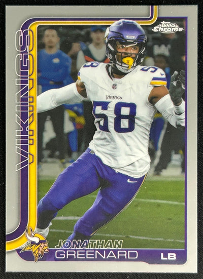 Jonathan Greenard 2025 Topps Chrome Vikings Sports Trading Cards