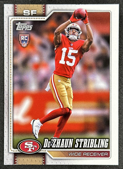 De'Zhaun Stribling 2026 Topps Flagship Rookie 49ers Sports Trading Card