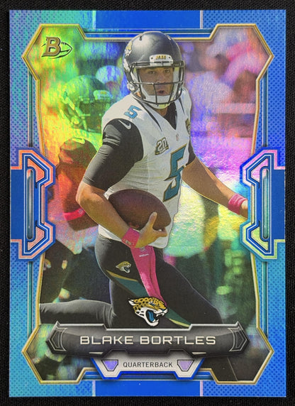 Blake Bortles 2015 Bowman Veterans Rainbow Blue /99 Jaguars