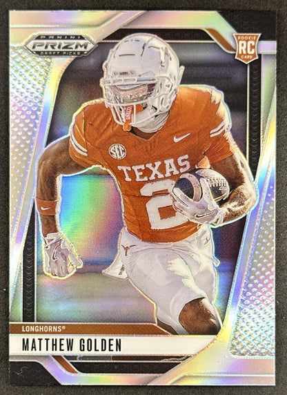 Matthew Golden 2025 Panini Prizm Draft Picks Silver Longhorns Sports Trading Card