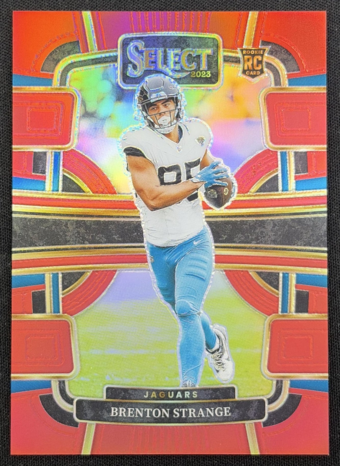 Brenton Strange 2023 Panini Select Red Prizms /99 Jaguars
