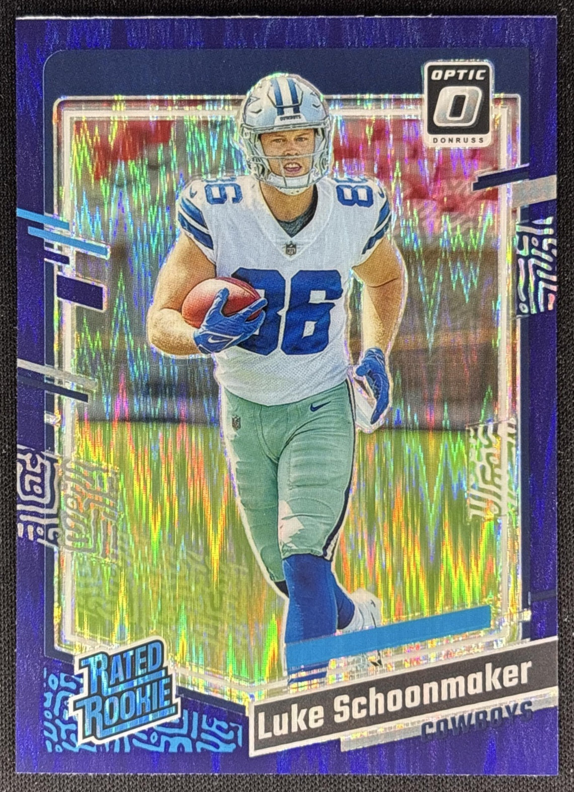 Luke Schoonmaker 2023 Panini Donruss Optic Purple Shock Prizm Cowboys Sports Trading Cards