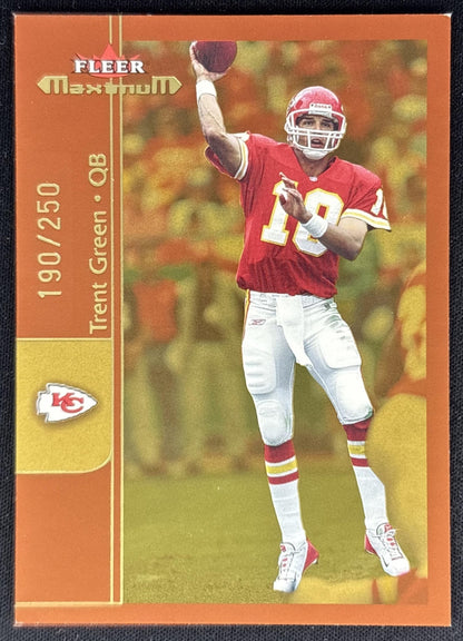 Trent Green 2002 Fleer Maximum To the Max /250 Chiefs front
