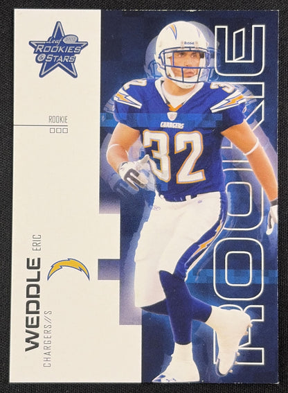 Eric Weddle 2007 Leaf Rookies & Stars /999 Chargers