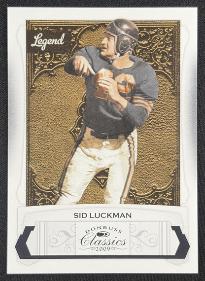 Sid Luckman 2009 Panini Donruss Classics /999 Chicago Bears