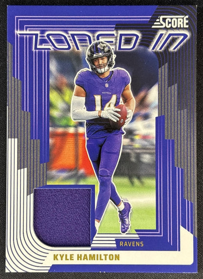 Kyle Hamilton 2025 Panini Score Zoned In Jerseys Ravens Sports Trading Cards