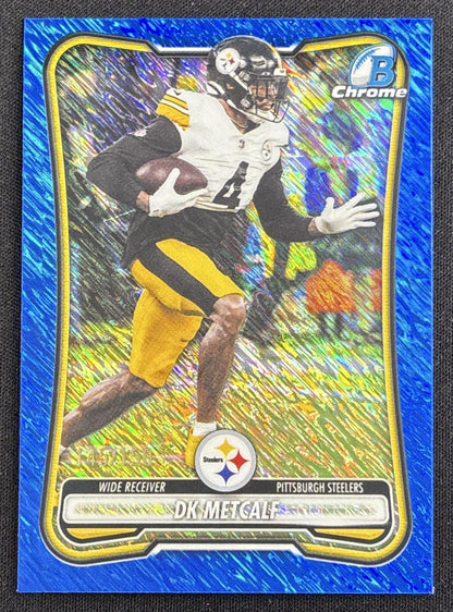 DK Metcalf 2026 Bowman Chrome NFL Blue Shimmer Refractor /150 Steelers