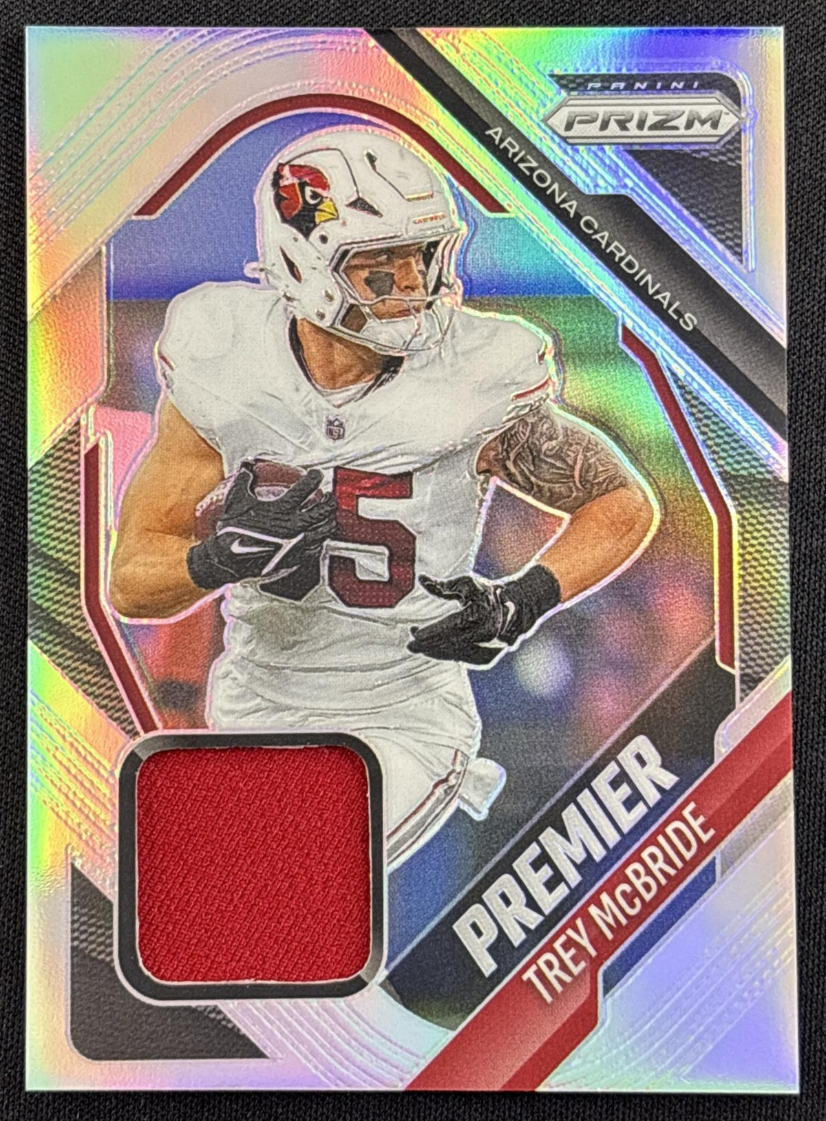 Trey McBride 2025 Panini Prizm Premier Jerseys Cardinals