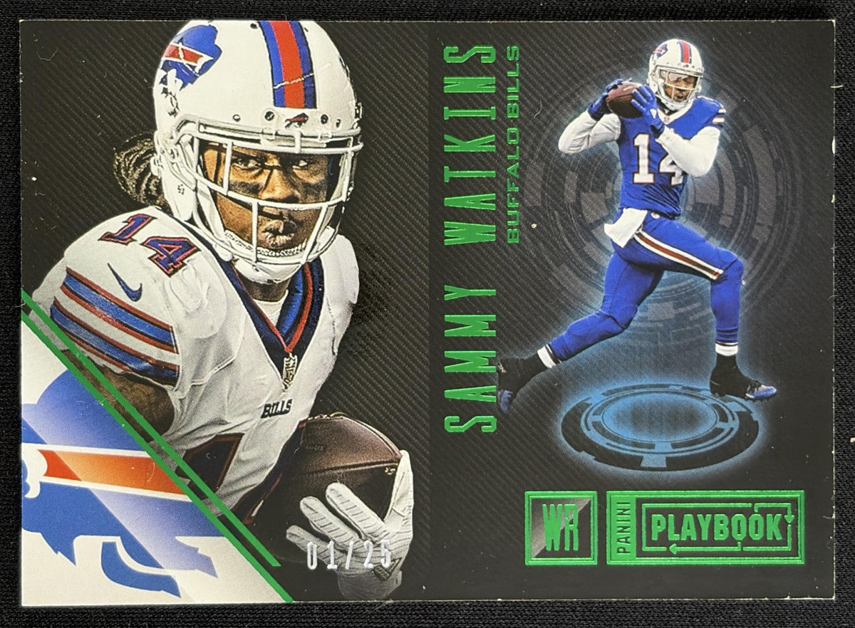 Sammy Watkins 2016 Panini Playbook Green /25 Bills Sports Trading Card
