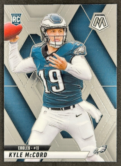 Kyle McCord 2025 Mosaic Rookies Eagles Sports Trading Card