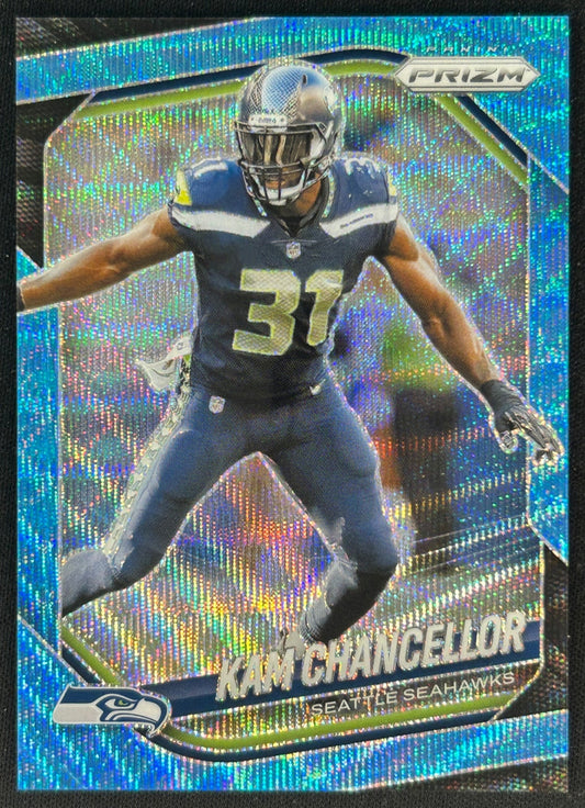 Kam Chancellor 2025 Prizm Blue Wave /230 Seahawks front