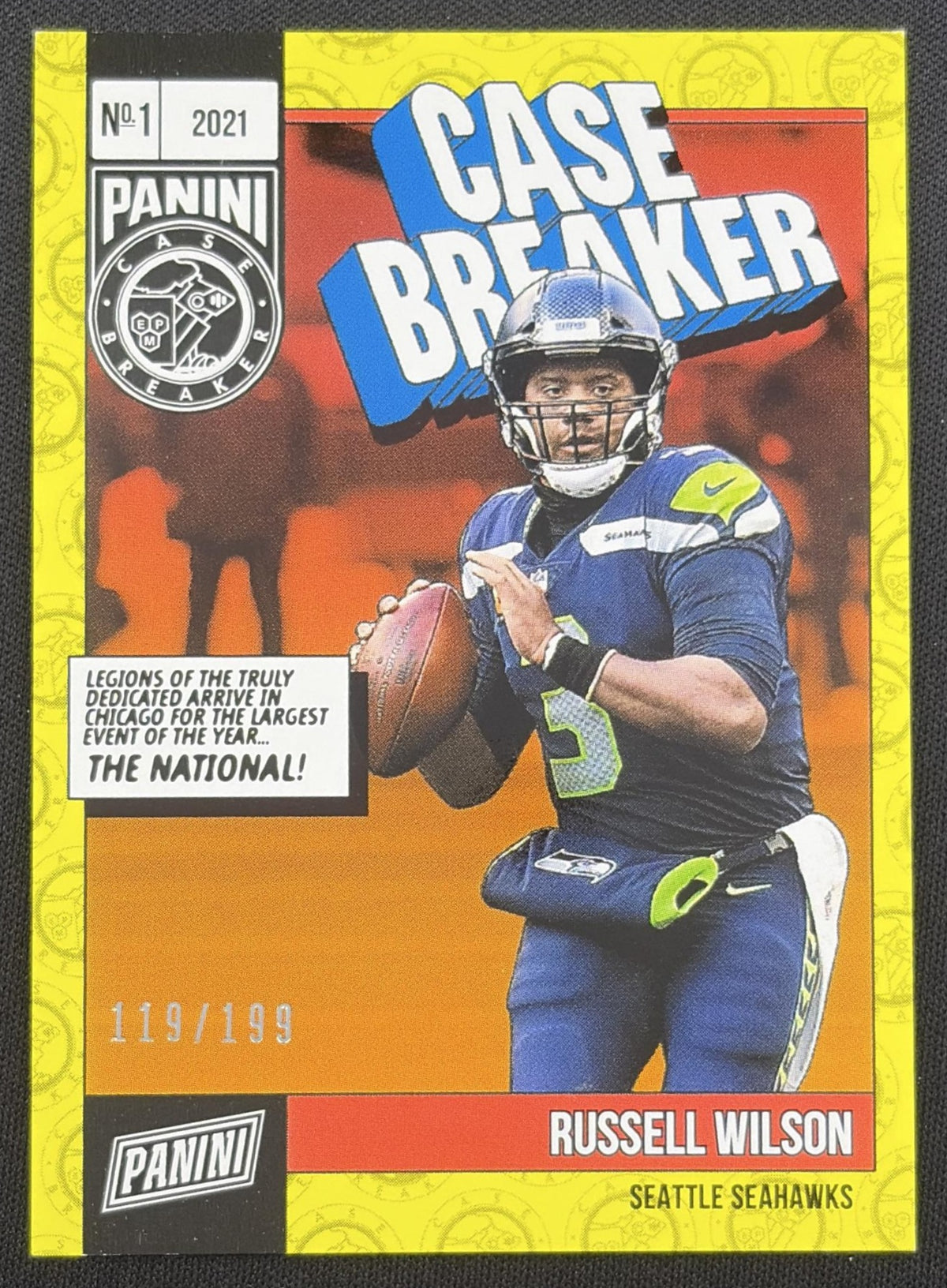 Russell Wilson 2021 Panini The National Convention Case Breaker /199 Seahawks