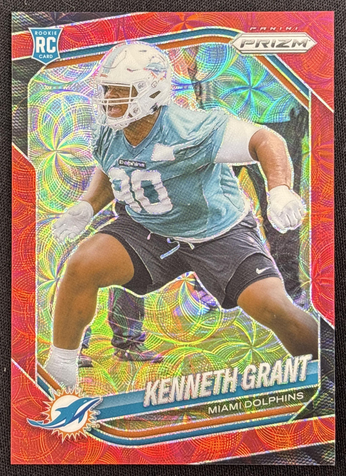 Kenneth Grant 2025 Panini Prizm Choice Red /20 Dolphins