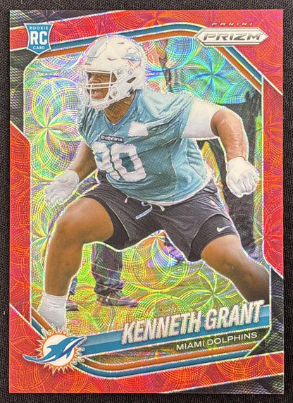 Kenneth Grant 2025 Panini Prizm Choice Red /20 Dolphins
