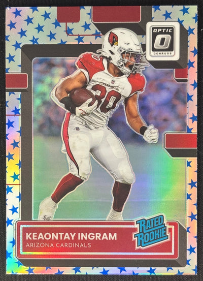 Keaontay Ingram 2022 Donruss Optic Stars Cardinals Sports Trading Cards