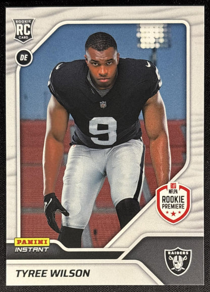 Tyree Wilson 2023 Panini Instant NFL RPS First Look Raiders Sports Trading Cards