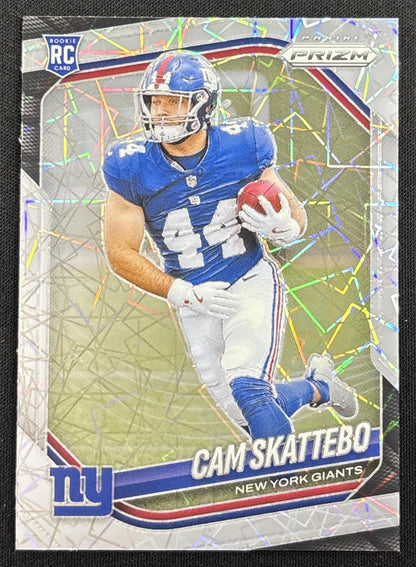 Cam Skattebo 2025 Panini Prizm Lazer Giants