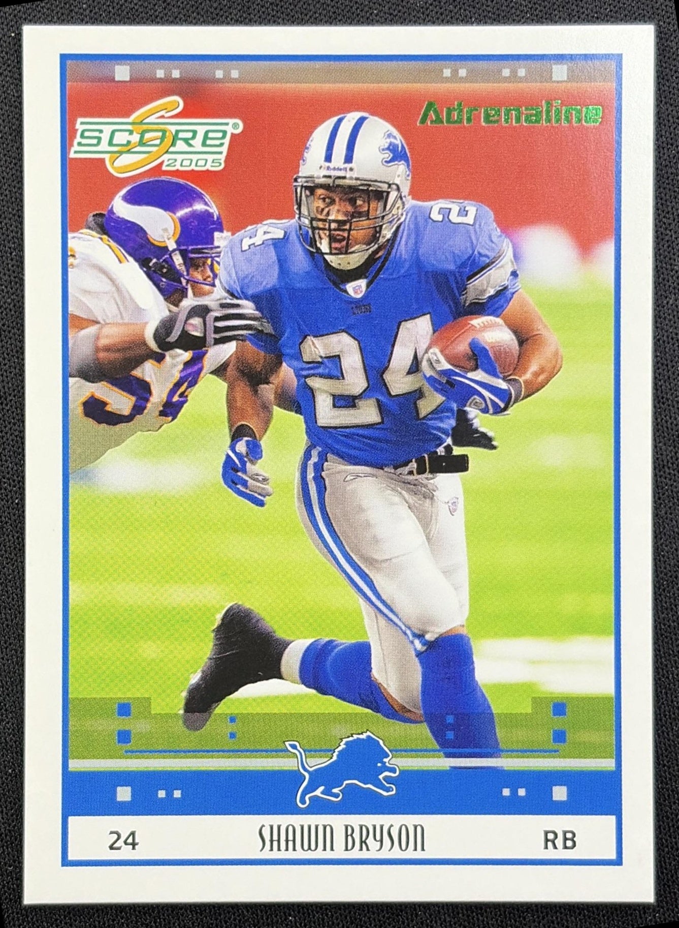 Shawn Bryson 2005 Score Adrenaline /399 Lions