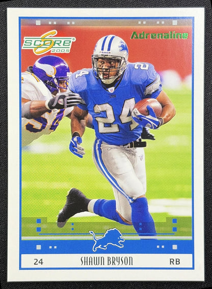 Shawn Bryson 2005 Score Adrenaline /399 Lions