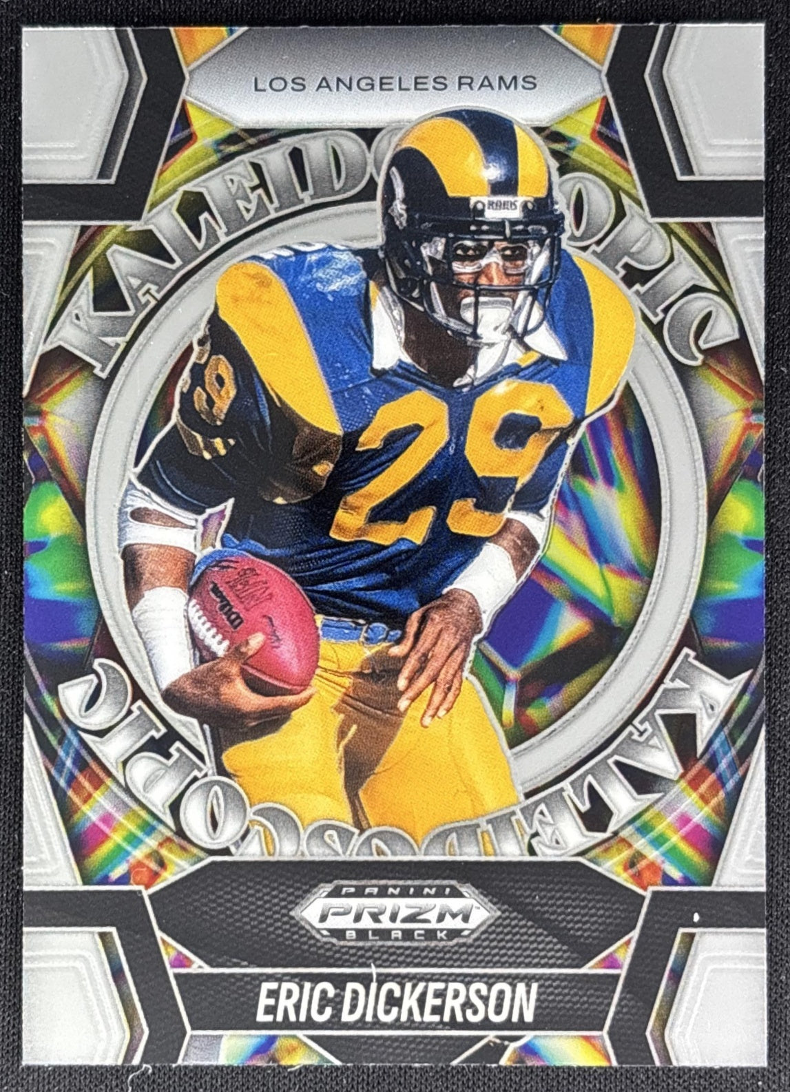 Eric Dickerson 2025 Panini Prizm Black Kaleidoscopic Rams Sports Trading Cards