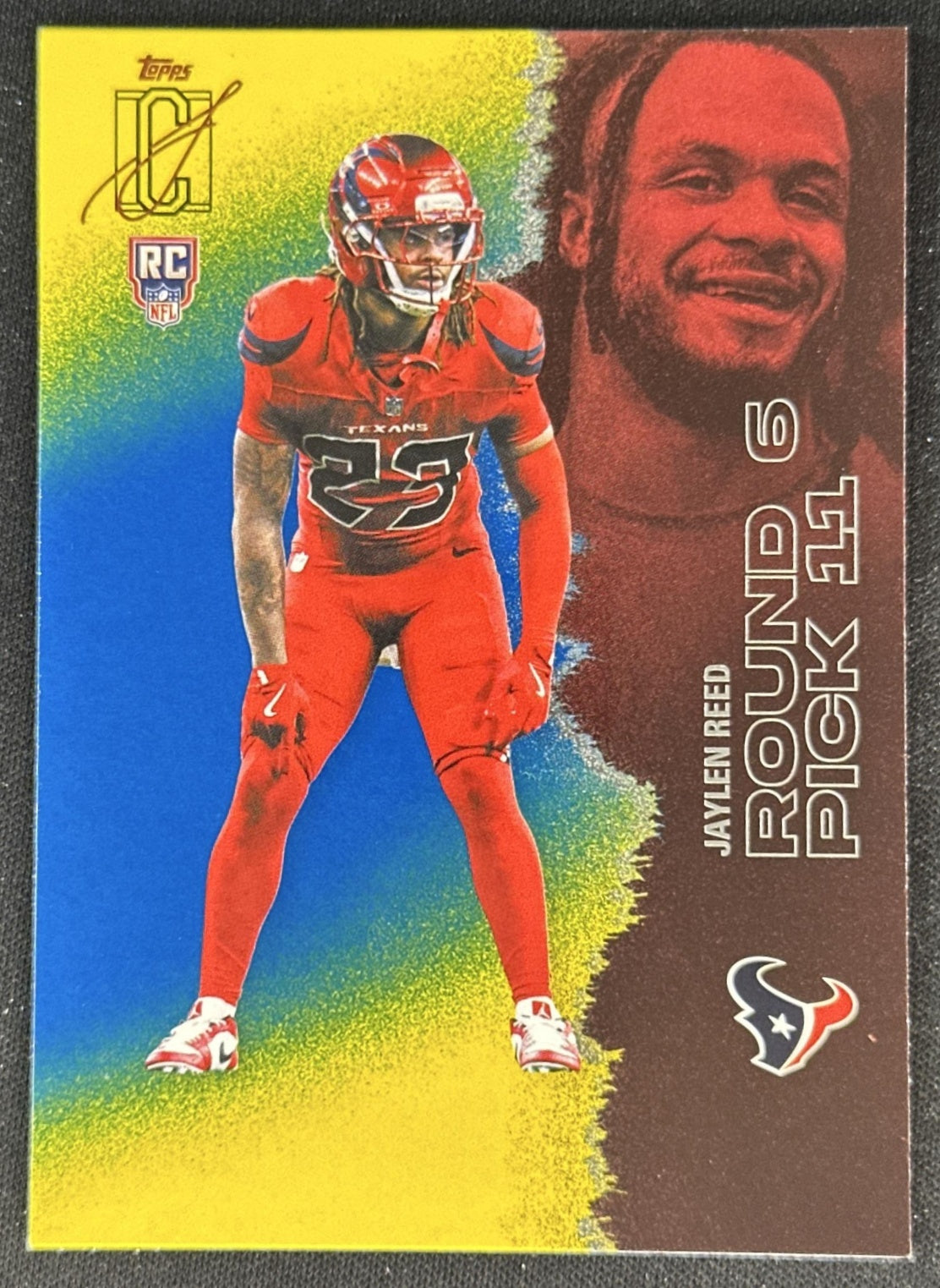 Jaylen Reed 2025 Topps Signature Class Yellow Rookie Texans front