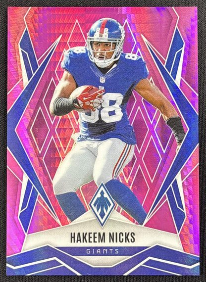 Hakeem Nicks 2025 Panini Phoenix Pink Hyper Prizm /299 Giants