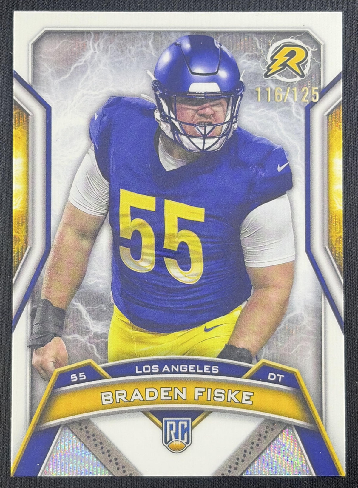 Braden Fiske 2024 Topps Resurgence White Surge /125 Rams