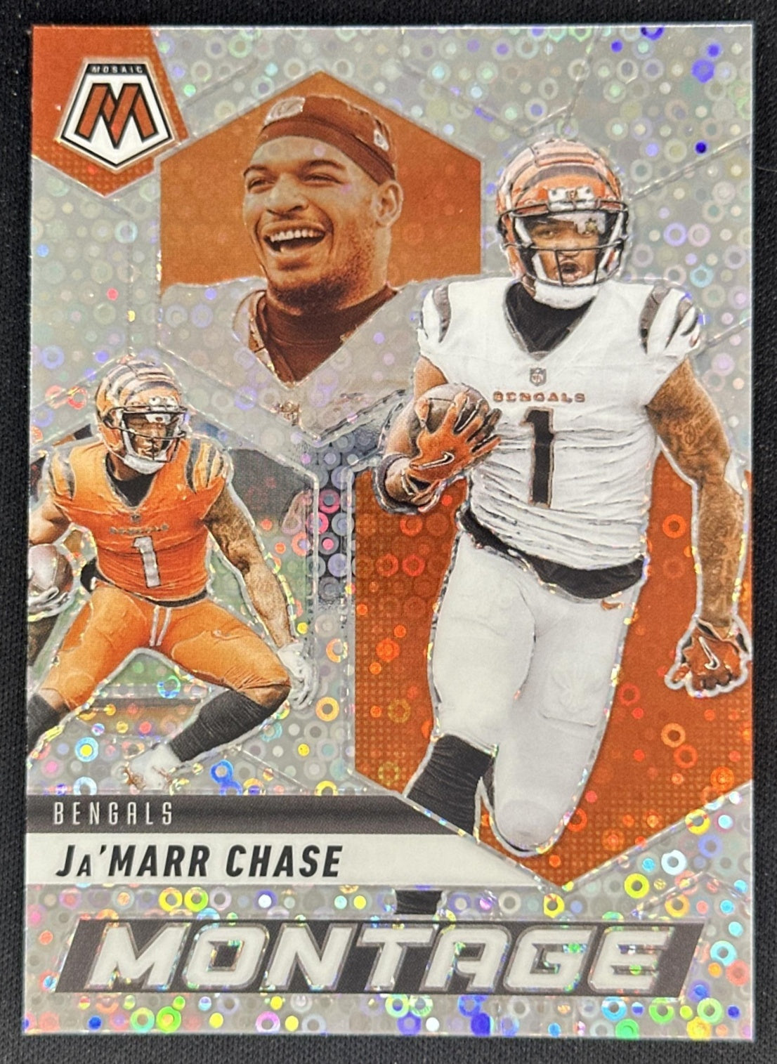 Ja'Marr Chase 2025 Panini Mosaic Montage No Huddle Silver Prizm Bengals Default Title Sports Trading Cards