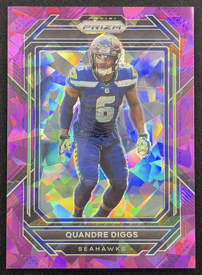Quandre Diggs 2022 Panini Prizm Purple Ice /225 Seahawks