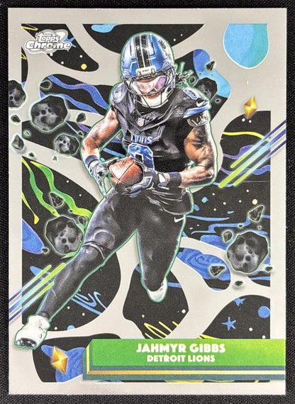Jahmyr Gibbs 2025 Topps Cosmic Chrome Lions