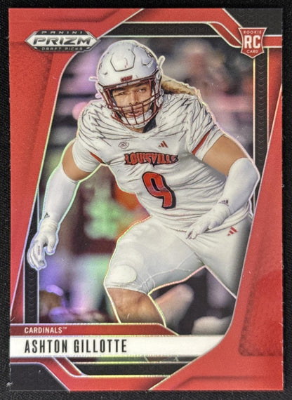 Ashton Gillotte 2025 Panini Prizm Draft Picks Red /399 Cardinals Sports Trading Card