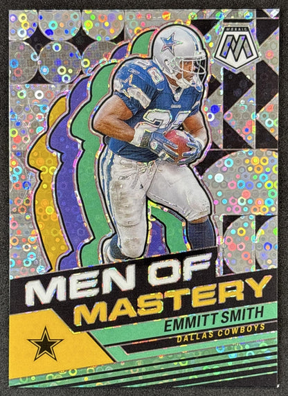 Emmitt Smith 2024 Panini Mosaic Men of Mastery No Huddle Silver Cowboys