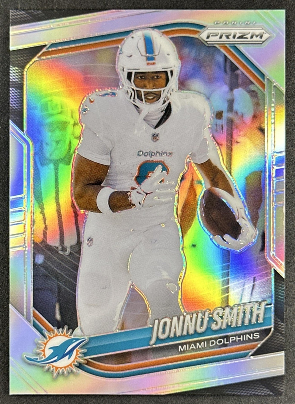 Jonnu Smith 2025 Panini Prizm Silver Dolphins Sports Trading Cards