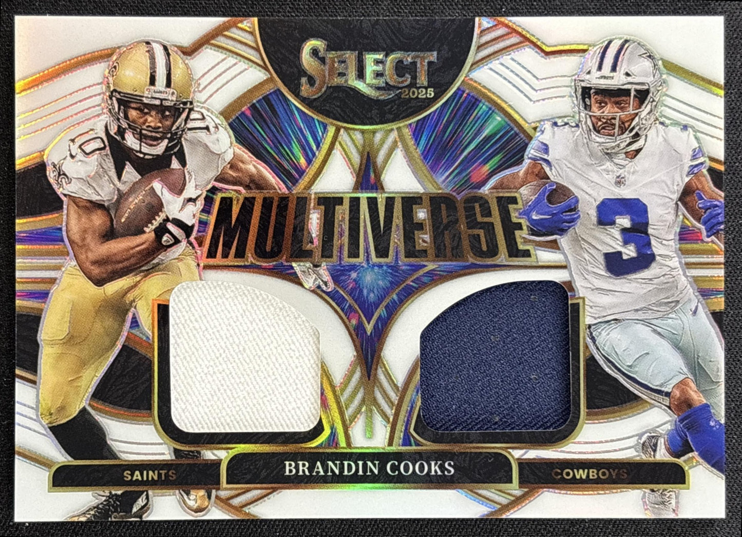 Brandin Cooks 2025 Panini Select Multiverse Jerseys White Prizm /99 Saints Cowboys