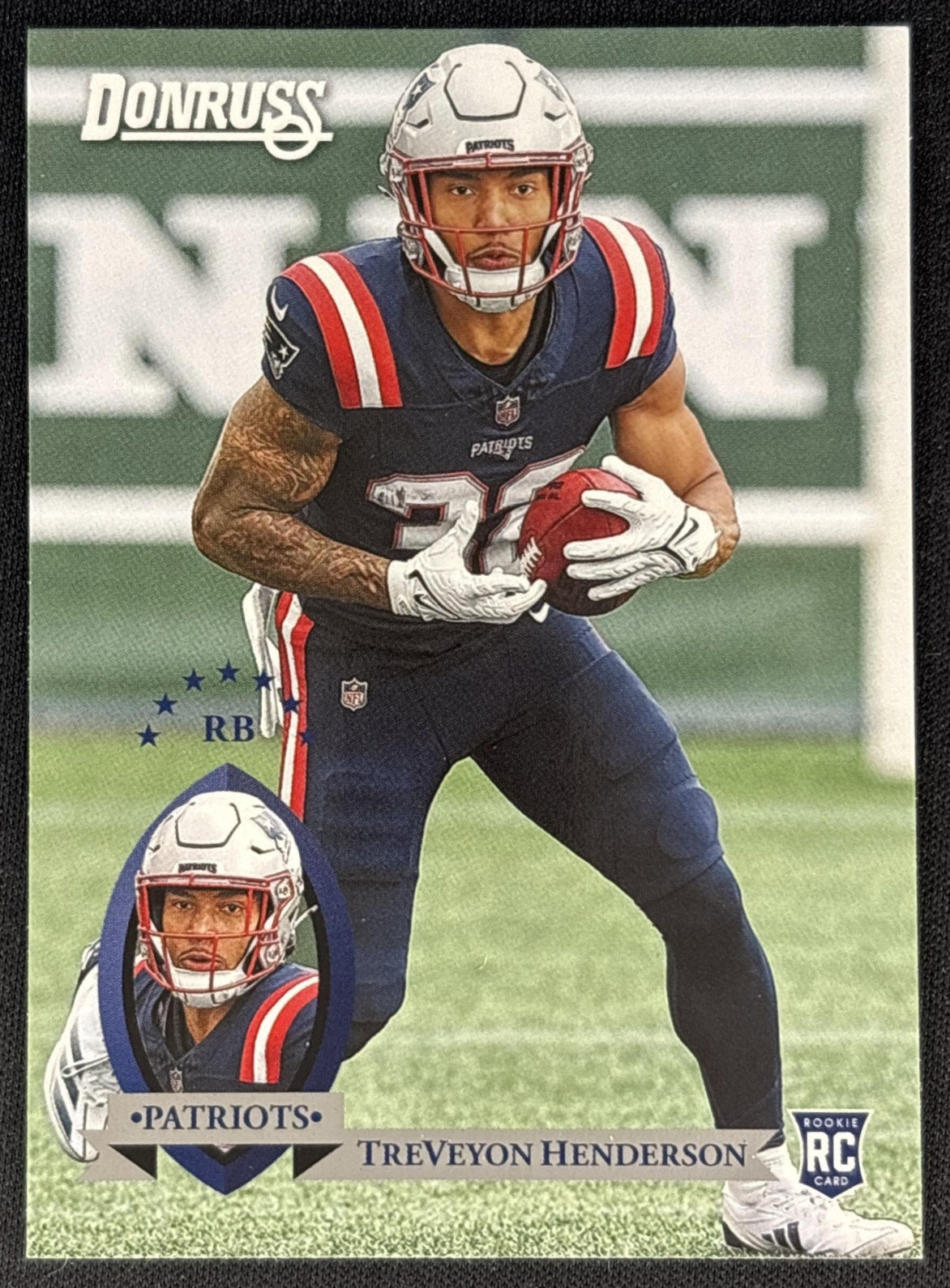 TreVeyon Henderson 2025 Panini Donruss Retro 1995 Patriots